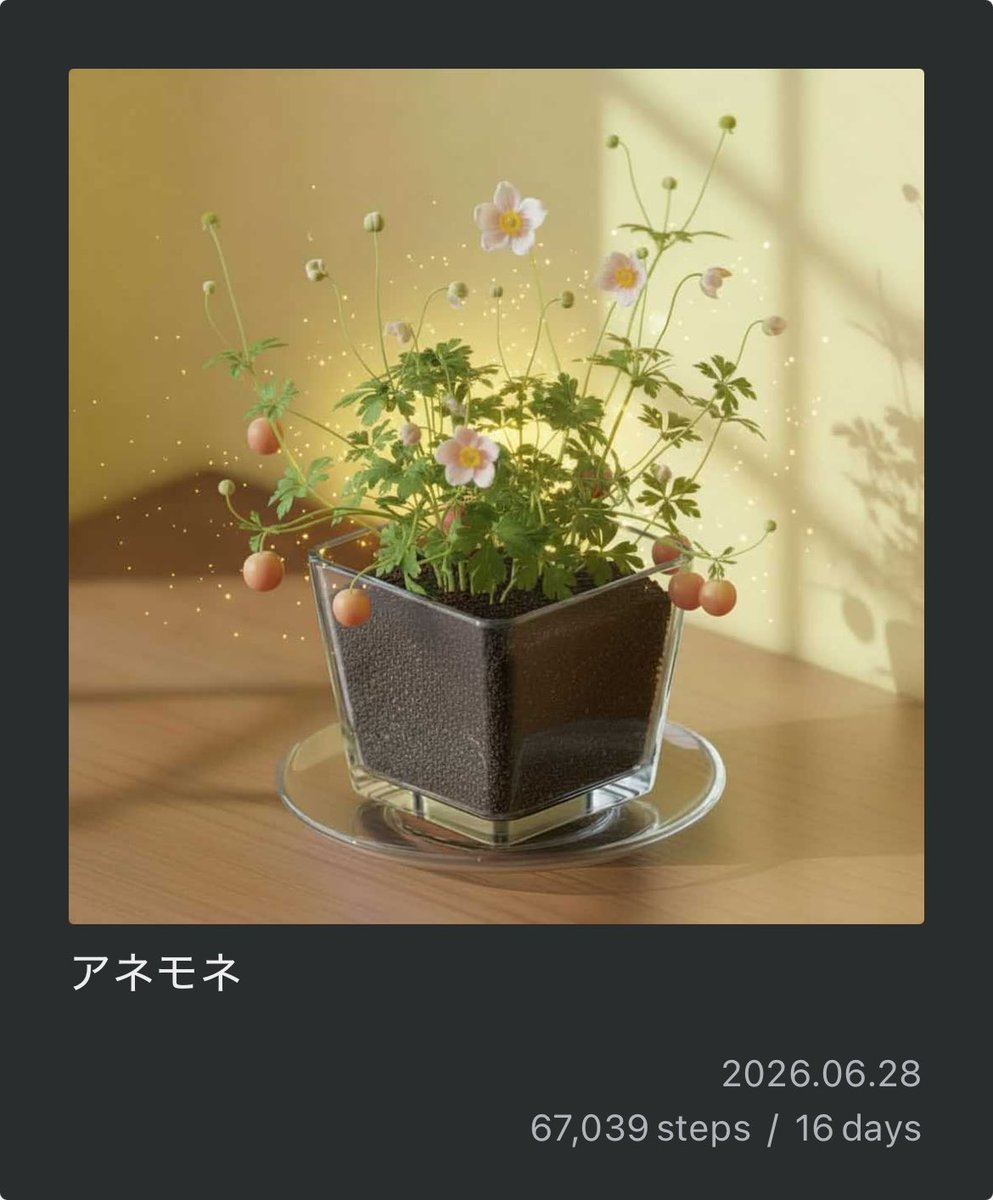 azami924's tweet photo. #PixelPot
昨日5000歩、今日7000歩で、アネモネが咲きました〜✨ https://t.co/SIRCjjM88H