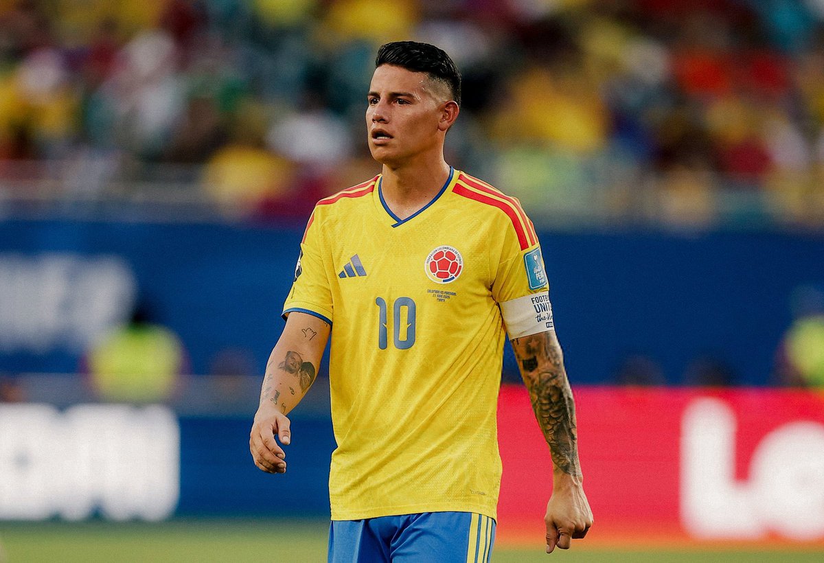 7ianSe's tweet photo. 🇨🇴 James ante Portugal 🇵🇹:

⚽️ 3 tiros, 1 al arco 2 bloqueados
👟 1 centro preciso
🔥 5 pases claves
📈 65 pases precisos, 55 en campo rival
🦶🏼 90% precisión
🚄 142.2m en distancia recorrida con balón
🛡️ 4 recuperaciones
Crack https://t.co/YZogqtjYNy