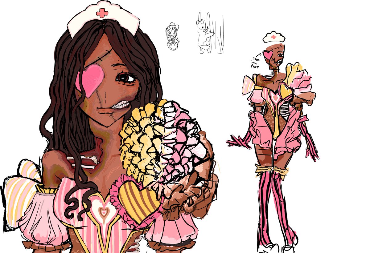loveleiu's tweet photo. #ZOMST oc! doodled while my friend played dr2 https://t.co/sRfYWx3QDl