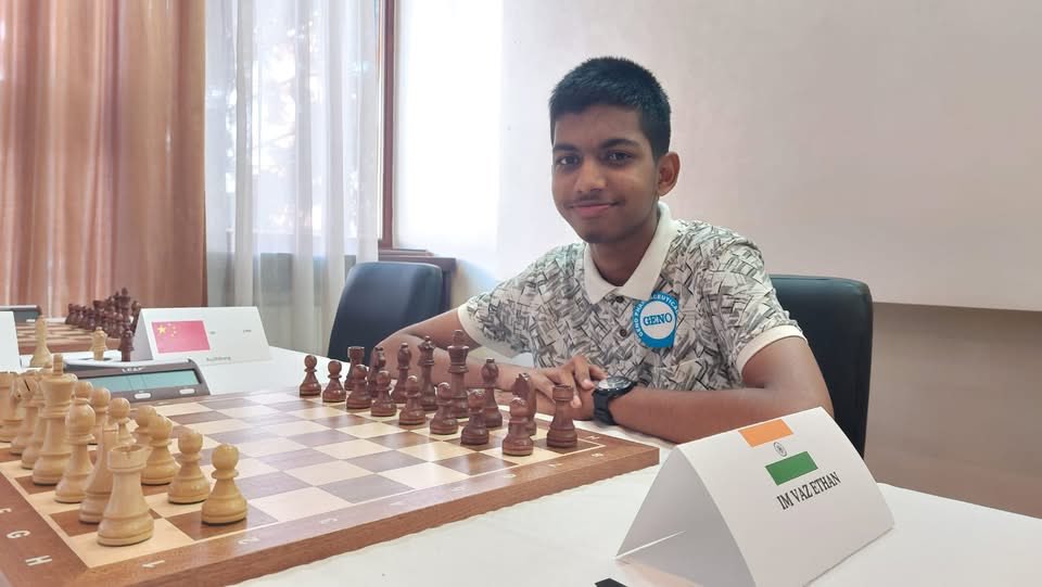 ielvisgomes's tweet photo. Congratulations to Goa’s Ethan Vaz on becoming a Grandmaster at just 14. Wishing him many more memorable moments over the chessboard and even greater heights ahead. Edwin Vaz and Linda too deserve immense credit for their rock-solid support and guidance throughout this remarkable journey. @edwinvaz_goa @FIDE_chess @aicfchess