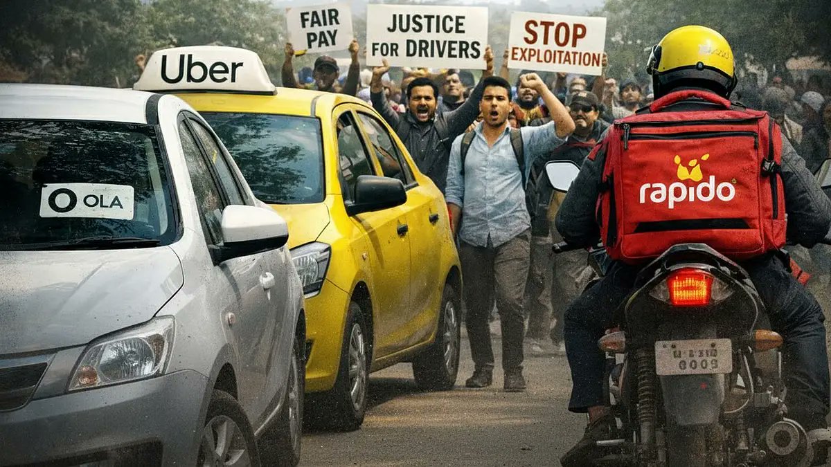 JanParwaaz's tweet photo. ➡️ रांची में आज से Ola, Uber और Rapido की हड़ताल।
रांची में ऐप-आधारित कैब और बाइक टैक्सी चालकों ने आज (28 जून) से अनिश्चितकालीन हड़ताल का ऐलान किया है। रेलवे स्टेशन और एयरपोर्ट जाने वाले यात्री ध्यान दें, बुकिंग में भारी परेशानी हो सकती है। •पूरी खबर नीचे पढ़ें 👇

➡️रांची के लगभग 3,500 ड्राइवर्स आज ऐप में लॉगिन नहीं करेंगे। ड्राइवरों की मुख्य मांगें बढ़ते ईंधन के दामों के हिसाब से किराए (Fare) में बढ़ोतरी करना, बिना किसी ठोस वजह के कंपनी द्वारा आईडी ब्लॉक न करना और रेलवे स्टेशनों व एयरपोर्ट पर पार्किंग जैसी बुनियादी सुविधाएं मुहैया कराना है। इसके अलावा, कमर्शियल टैक्स देने वाले ड्राइवरों का विरोध निजी (व्हाइट बोर्ड) गाड़ियों के व्यावसायिक इस्तेमाल को लेकर भी है। अगर आप आज शहर में कहीं निकलने वाले हैं, तो यात्रा के लिए वैकल्पिक साधनों (जैसे लोकल ऑटो या ई-रिक्शा) का चुनाव करें। #Ranchi