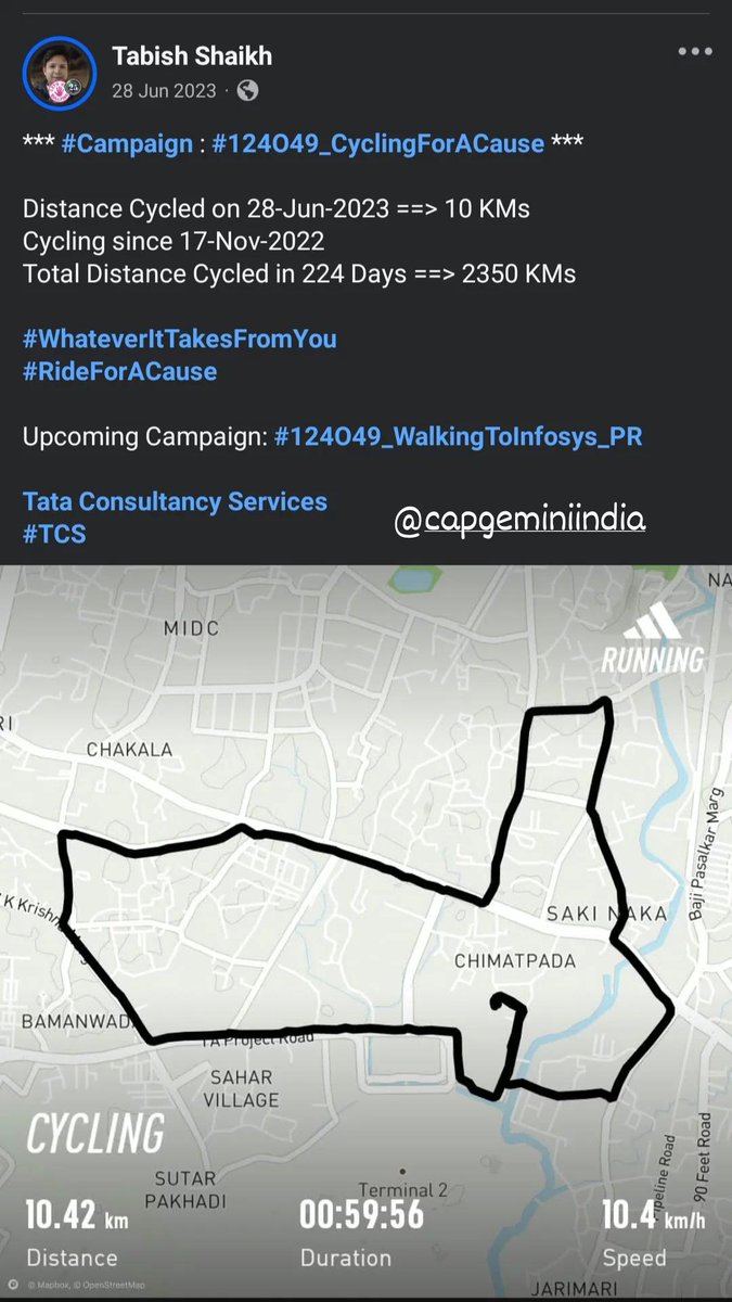 TabishSk21's tweet photo. Motivational quotes for corporate Employees:
* #Campaign : #124O49_WalkingForACause *

Distance Walked on 28-Jun-2022 ==> 10 KMs
Walking since 01-May-2022 
Total Distance Walked in 59 Days ==> 600 KMs

#WhateverItTakesFromYou
#WalkForACause

Upcoming: #124O49_RunningForACause https://t.co/YsbcFuCQNH