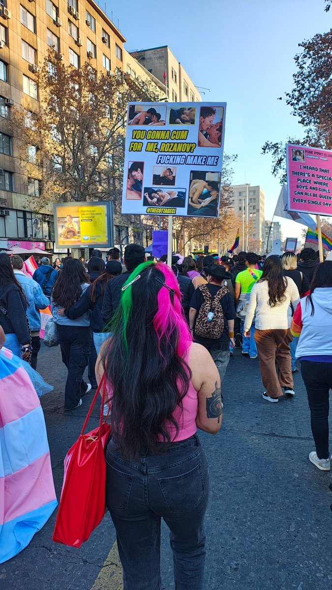 MariiiMore's tweet photo. HOLLANOV AT PRIDE CHILE 🇨🇱🏳️‍🌈

Marchando junto a quienes ayudan a mantenerme viva ❣️

 #hollanov #heatedrivalry #pride #chile @ThecottageCL https://t.co/sGGDPeMRwJ