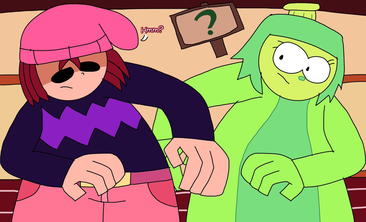 calledrokket's tweet photo. I haven’t seen much of the new DELTARUNE chapter, but I’ve definitely been introduced to Green, and I love the vibes she gives off…reminds me of Charlene, so I drew them bumping into each other.
#Charlene #Green #Deltarune #OMORI #DeltaruneChapter5 #OMORIFanart #GentleGiant https://t.co/vJvecUP9BC