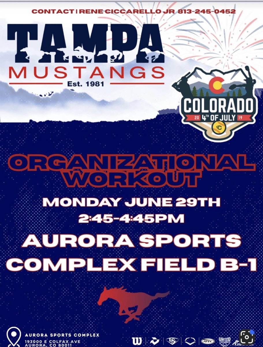 bbedenbaugh2029's tweet photo. Super excited for the Tampa Mustangs 🥎 organizational workout in Colorado. Can’t wait to get some work in and perform! @TMBedenbaugh 
@CoachBBuchanan 
@rykerzc 
@Coach_AT 
@Zcarv_1 
@noahbsanders 
@TCam_FSUSB 
@KaylaBraud1 
@aubrey_lynne10 https://t.co/awrdySvVCG