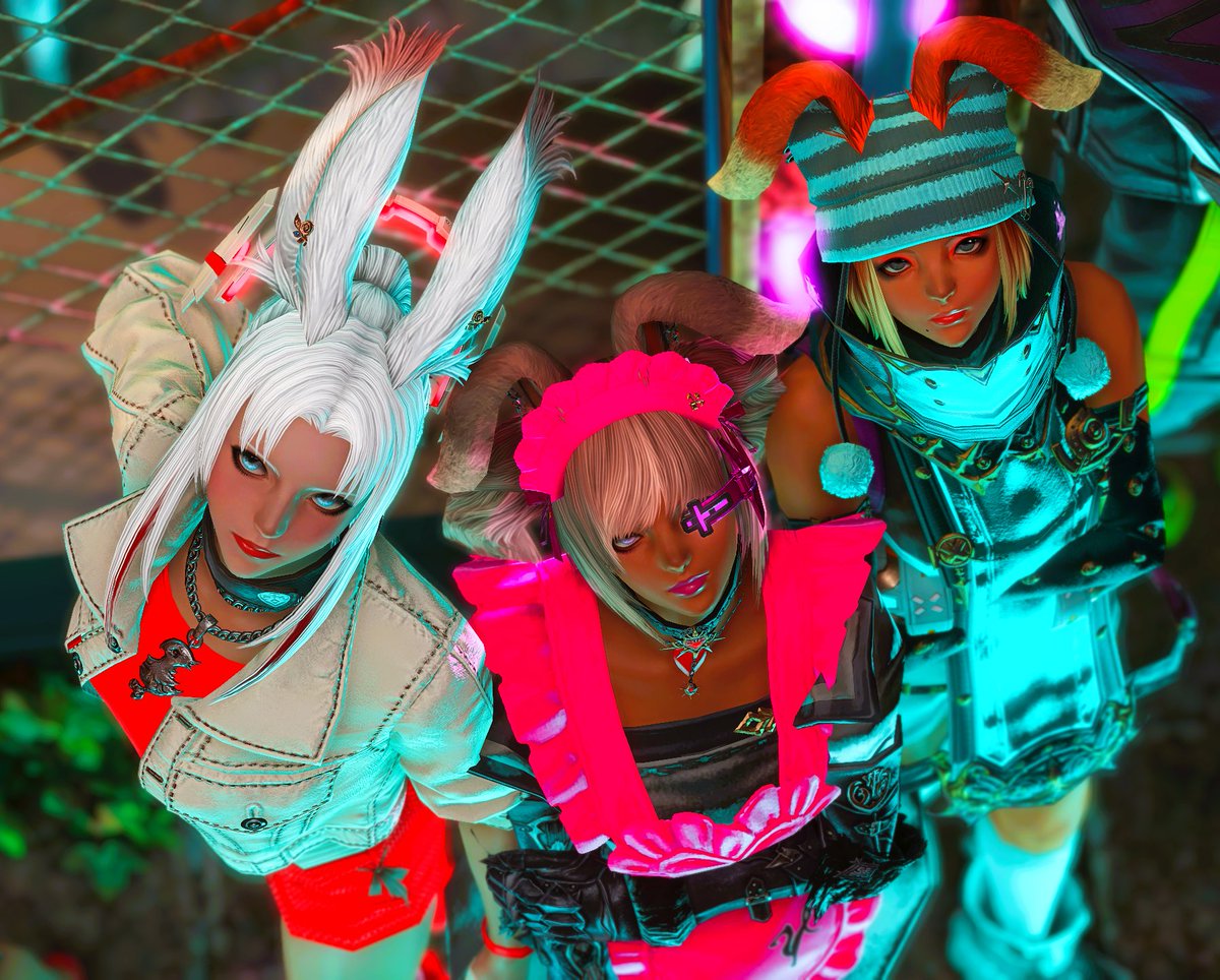 ⚡️⚡️ #Cyber_woLife ⚡️⚡️ お邪魔しています💓 #FF14 #Viera