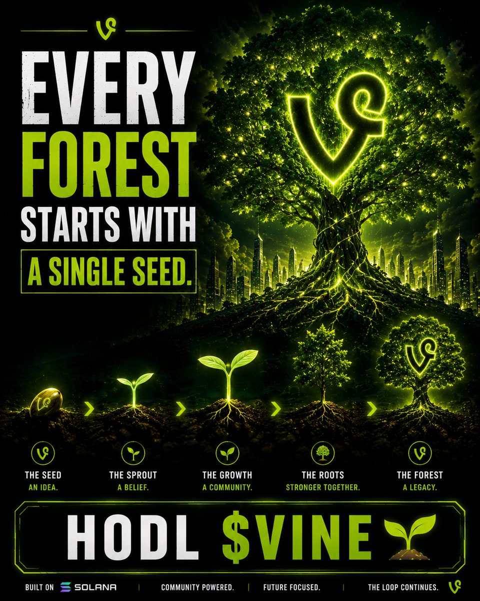 contactjerin's tweet photo. Every giant movement starts with a single believer.

Plant the seed. Stay patient. Let time and community do the rest. 🌱💚

#VINE #SVINE #Solana #Crypto #HODL #CryptoCommunity #Web3 #Community #Memecoin https://t.co/3p3fUlojWN