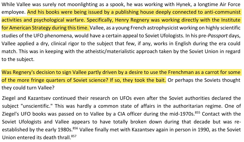 toxictiramisu's tweet photo. Jacques Vallee went to the USSR to connect w/ ufologists, lending credibility to UFO reports. A Soviet UFO Cmte flooded the Air Ministry w/ 15K sightings , overwhelming early-warning systems. US sending Vallee served as PsyOp: using false UFO reports to delay nuclear retaliation. https://t.co/2uWdYnKyNh