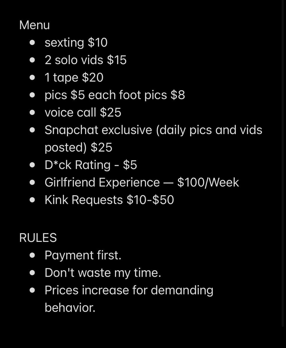 hylux01's tweet photo. Many of you are asking about my menu here is it 😘 #buyingcontent #esex #horny #sellingcontent #OF https://t.co/OfwBYNyPol