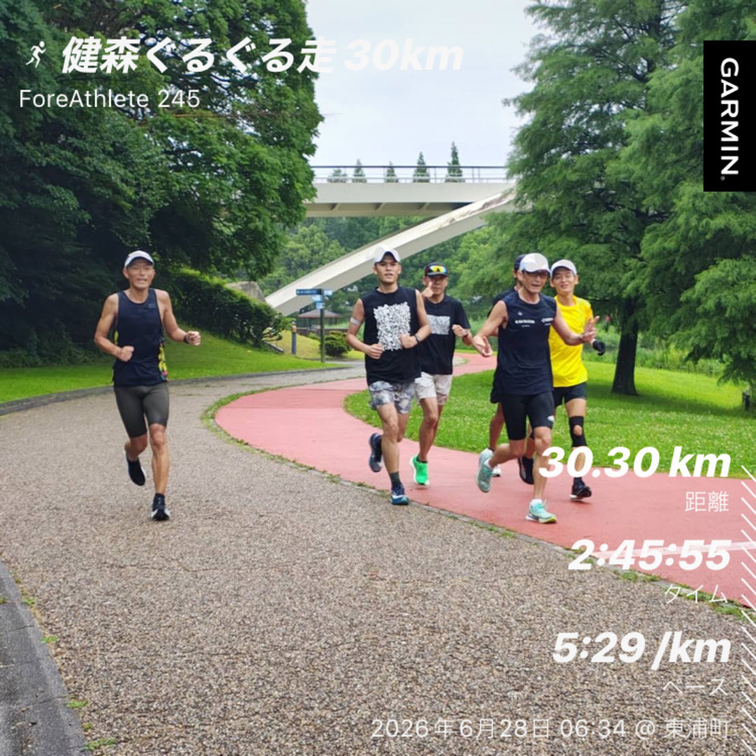 jun_murase's tweet photo. 健森ぐるぐる走30kmまで🌀弱い雨で暑くならず走りやすかった
ここのところ、ひざが引っかかる感じがあって調べると半月板損傷とか物騒な話が出てくる😨MRIかね…整形外科でなにか解決した経験なくて😶‍🌫️ https://t.co/RqNSD4iLSe
