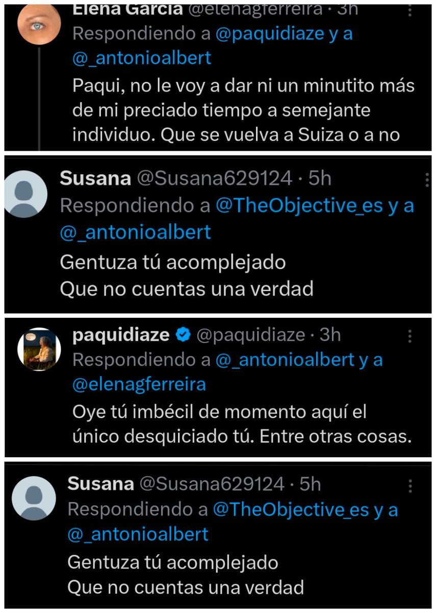 _antonioalbert's tweet photo. El odio de las #MareaFucsia y #MareaAzul
Desprecios, insultos, incluso invitaciones a irme de España, pero ahí siguen, empeñadas en vendernos que son 'seres de luz' que creen y defienden la verdad.
Ja
#APOYOAROCIO28J
#Yomerebelo28J https://t.co/FPxDanwL2A