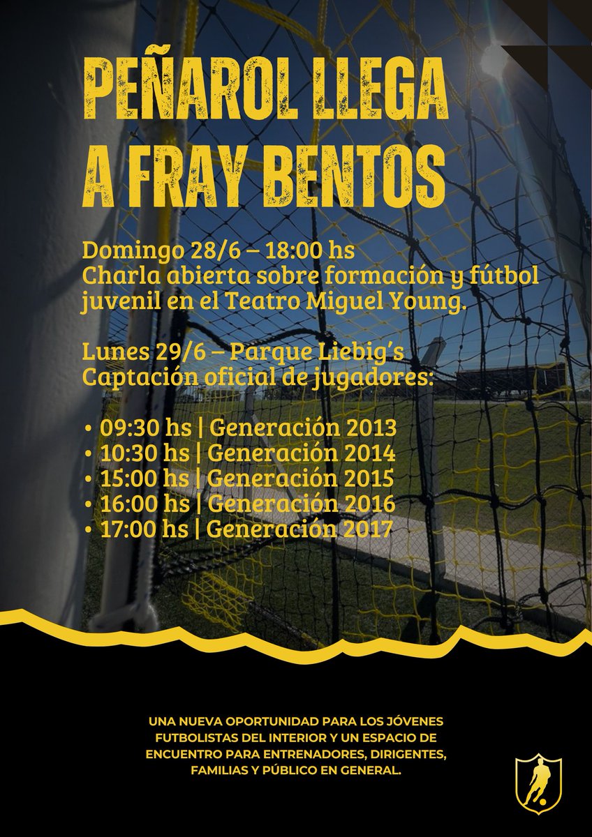FormativasCAP's tweet photo. Una nueva oportunidad para los jóvenes futbolistas del interior y un espacio de encuentro para entrenadores, dirigentes, familias y público en general.

📝 Inscripción obligatoria:
https://t.co/ZWzALi3ayK https://t.co/KNhmjwxh01
