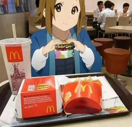 typicalritsuist's tweet photo. Night everyone, imagine this but treating Ritsu to something better than McDonalds https://t.co/g5KMAiHejZ