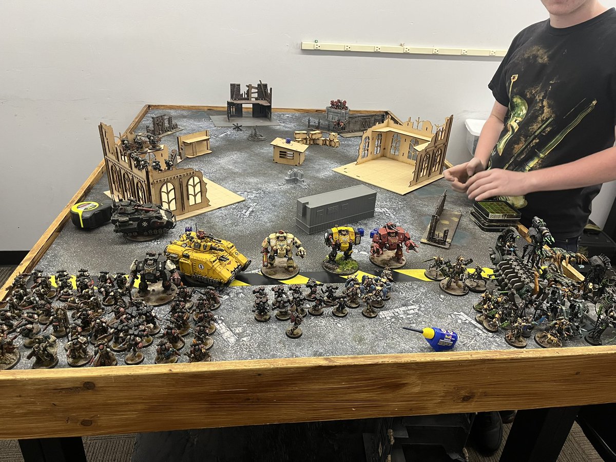 pigsnpanzers's tweet photo. The boys and I messing around with 11th Ed! https://t.co/UBQIzXdTVy