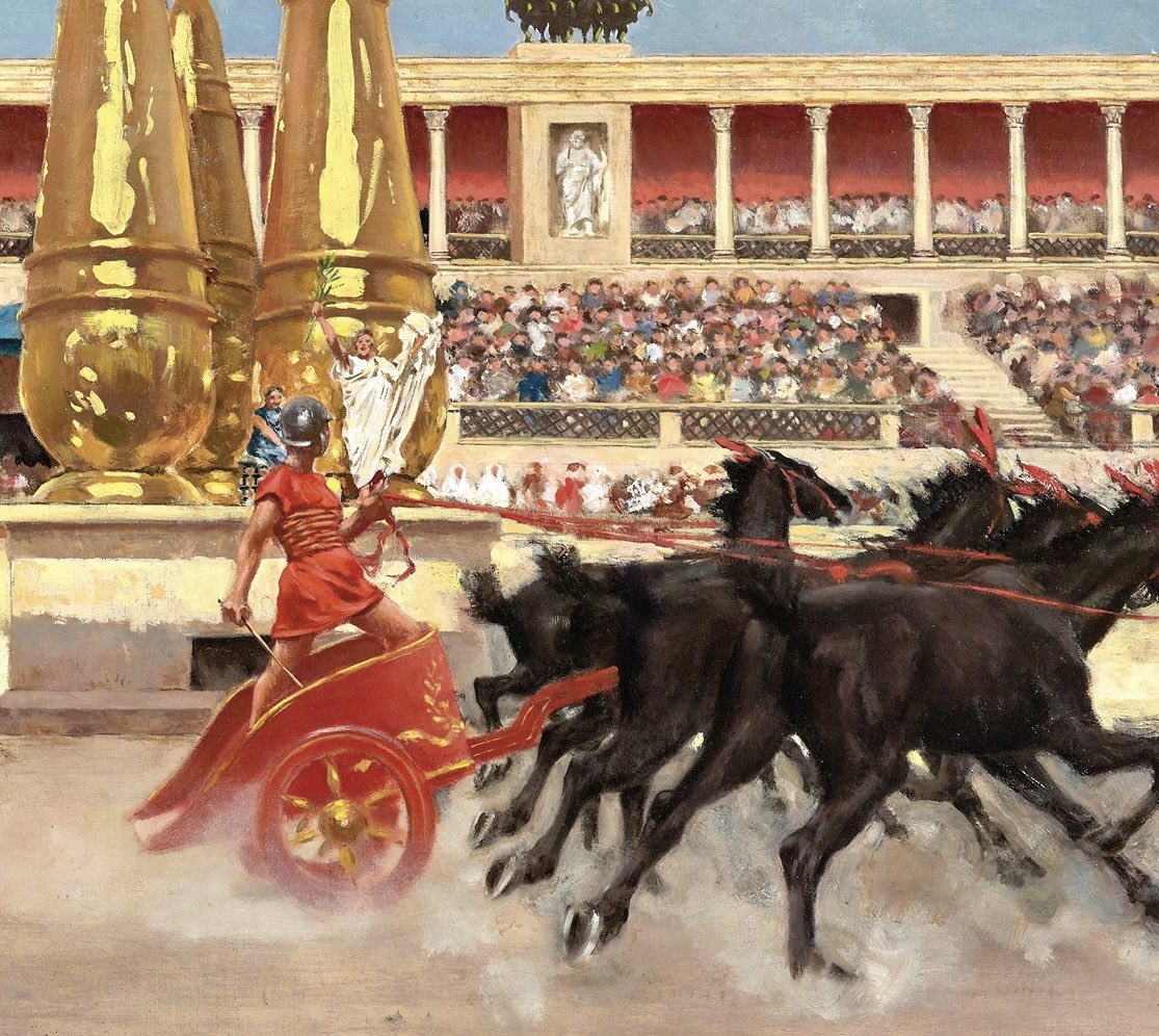 unconquered_sol's tweet photo. Chariot Race in the Circus 
— Raffaello Sorbi (1844–1931) https://t.co/OdvbFG5JdB