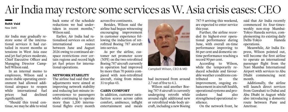 VSaviation's tweet photo. @SJot6z @tejas_mk1a I don’t gave the interview but this article also says the same. https://t.co/aEhfzcOles