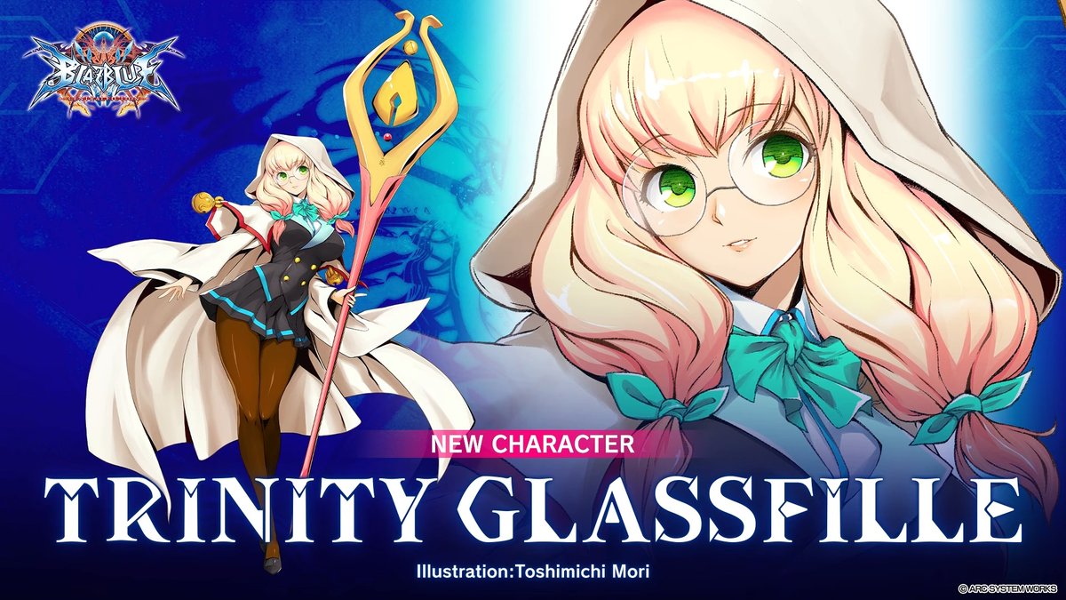 gamespark's tweet photo. 『ブレイブルー セントラルフィクション』約9年ぶり新キャラは「トリニティ＝グラスフィール」！シリーズ生みの親・森利道氏による新規イラストも必見
https://t.co/dFyj16tazC https://t.co/QMwKlx3D7Q