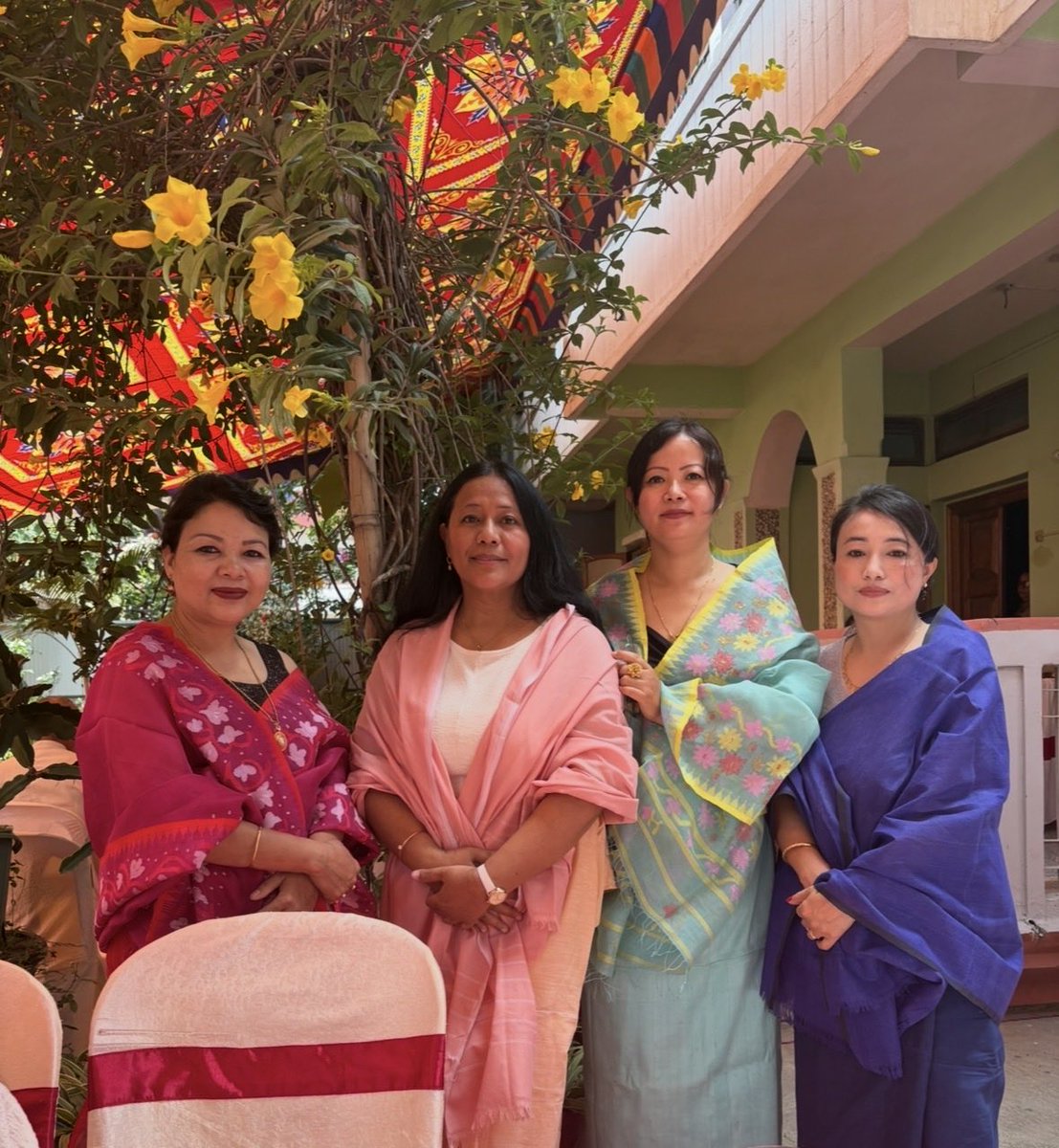 BinaNepram's tweet photo. A SPECIAL PRAYER LED BY A MANIPURI SPIRITUAL ELDER FOR PEACE & HEALING IN MANIPUR followed by a humble meal for peace at home with families, community and state was successfully held on 27 June 2026. We thank each and everyone who joined us #PeaceBeThePath #HealManipur 🙏🏽🌿 ☀️ https://t.co/scQuGorB3A