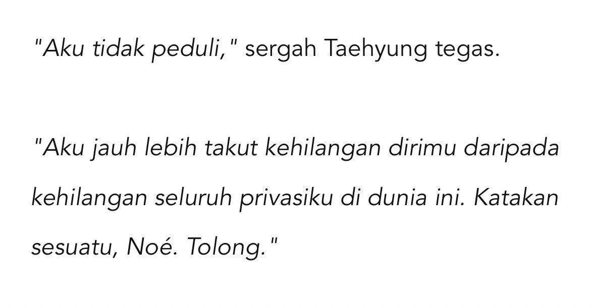 itsrarissme's tweet photo. Le Regard bab 25 di Wattpad!
link baca⤵️
https://t.co/xcBsfpCDtk
#Taehyung #KimTaehyung #WattpadIndonesia #WattpadID #AuthorWattpad #PenulisWattpad #WriterTwitter #BooktwtIndonesia #NovelIndonesia #FanfictionIndonesia #CeritaIndonesia https://t.co/iFotydqa6c