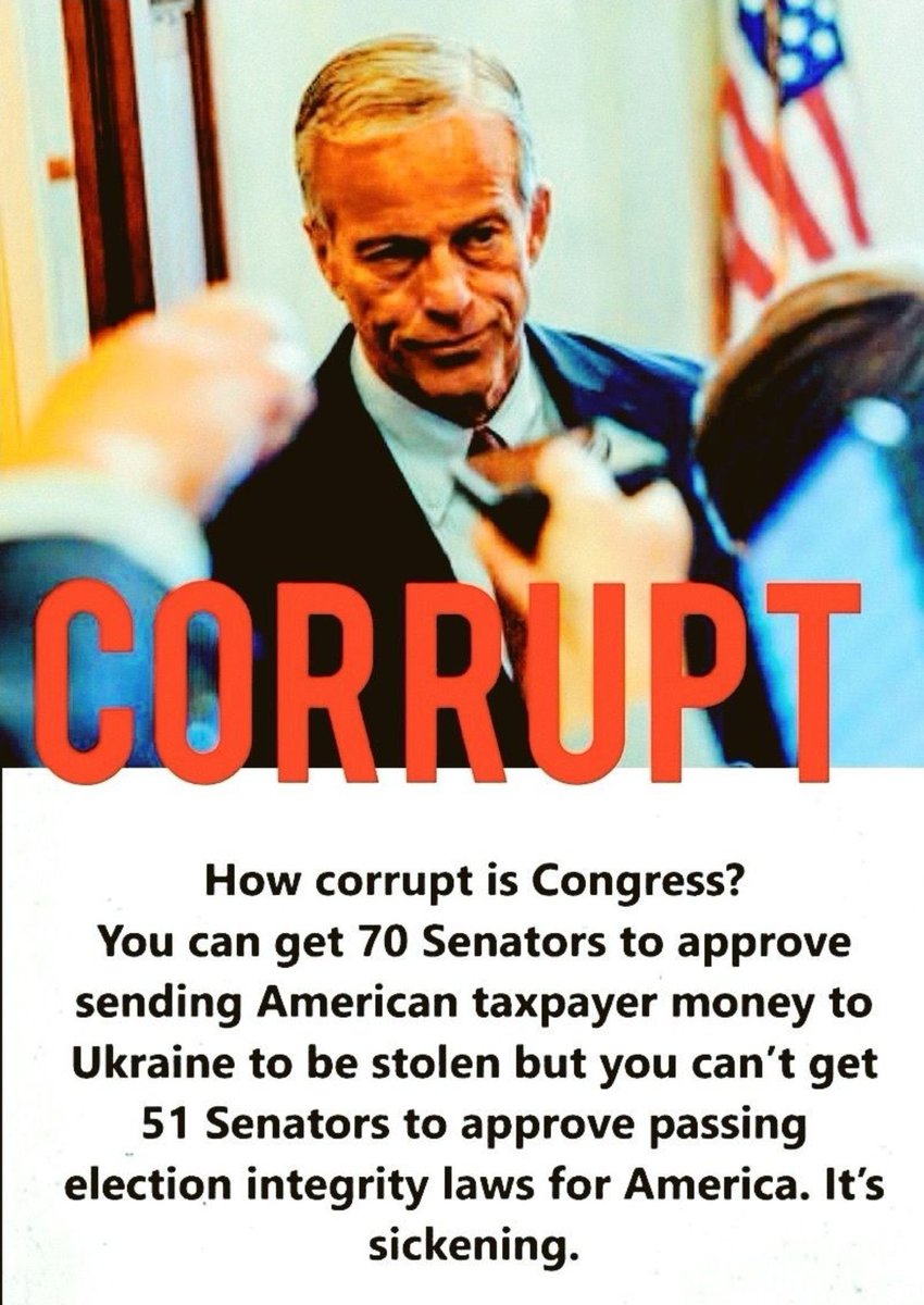 HankishTwitZone's tweet photo. These deep state deadbeats are not for the American people, that's for sure! Their record speaks for itself. When someone like @LeaderJohnThune is “leading” the pack, that says it all, doesn’t it? https://t.co/LBEpA7hoXv