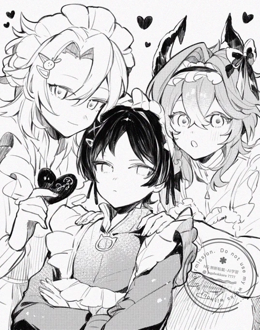 ぺるゆさんのメイドさん達描かせていただきました!
ジャージメイド服描いてみたかったんで楽しかったです😊✨
ありがとうございました!
#フォロワーさんの絵を自分の絵柄で描く 