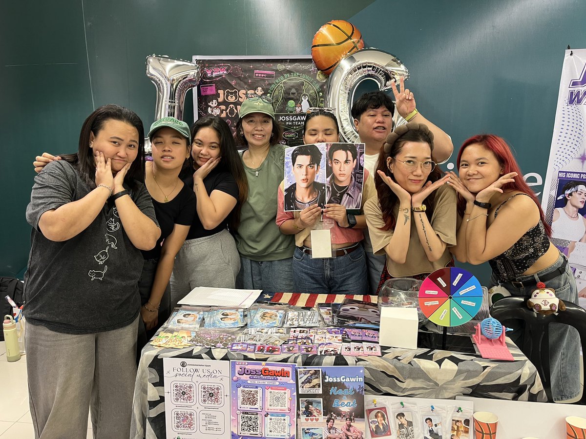 JossGawinPHL's tweet photo. We’re now ready! Don’t forget to drop by on our booth as we prepared lots of freebies and prizes. 💜❤️

#JossGawin
#JGPH
#ThaiBLFest3
#Y2KBoys🌈 https://t.co/do7ddo3YSF