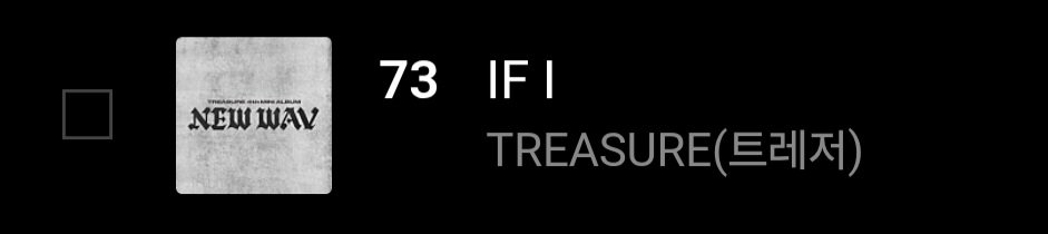 dailytre4sure's tweet photo. #TREASURE "IF I" has re-entered Vibe Domestic Chart at rank #73! 🔥 https://t.co/9dotTRiGr2