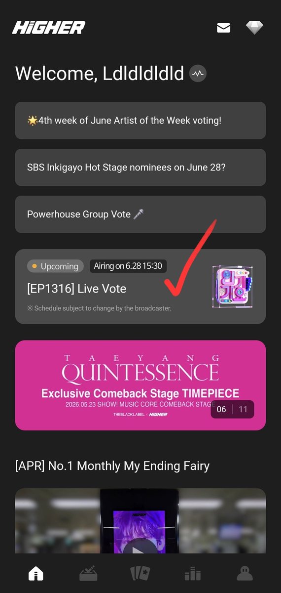 IOI1215's tweet photo. 📢 [260628 Inkigayo Live Voting Guide]
⏰ Time: 260628 (Sun) 15:30 (KST)
❤️ Please vote for I.O.I - Suddenly

​💚 Multiple accounts are a MUST!
(Please make 5-10 accounts per person, aiming for 25-50+ votes minimum)
💚 Top up 250 Rubies or 30 Diamonds (approx. 3,300 KRW) per account so you are ready to cast 5 votes on each one!
💚 50 Rubies = 5 Diamonds = 1 Vote
💚 Don't give up and make sure to cast every last vote!

​🔗 Voting App 'Higher': 
https://t.co/NUWNXS6MJW

​Today is literally their very last group schedule together. We are leading heavily in digitals, so it would be absolutely heartbreaking to miss out on the 1st place trophy just because of voting! It's highly likely we'll be up against the same group for 1st place as yesterday. Even if we don't win the live voting category, we still need a higher voting percentage than yesterday to secure the overall win. Please create multiple accounts, top up your diamonds right now, and vote as much as you possibly can! 💚