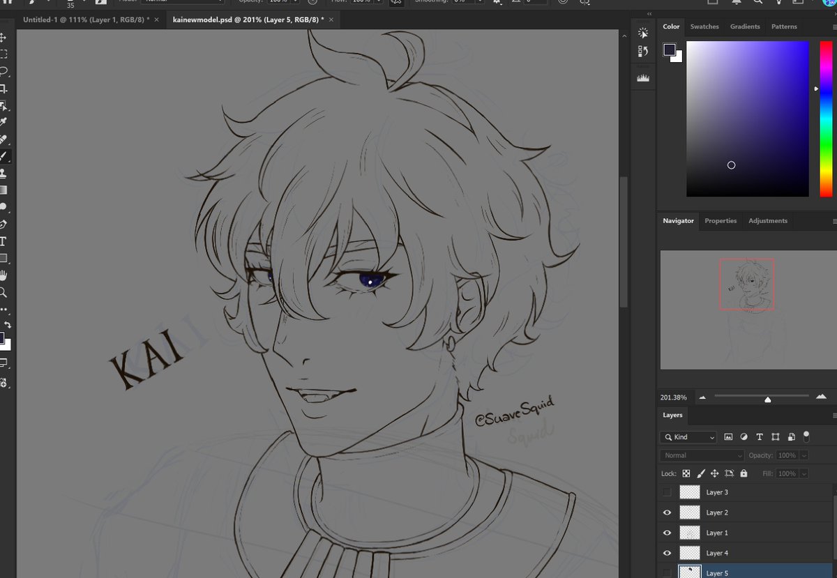 SuaveSquid's tweet photo. we cooking chat? W.I.P.
#KaiArt #TheVtuberCompany https://t.co/L0BK7pW20L