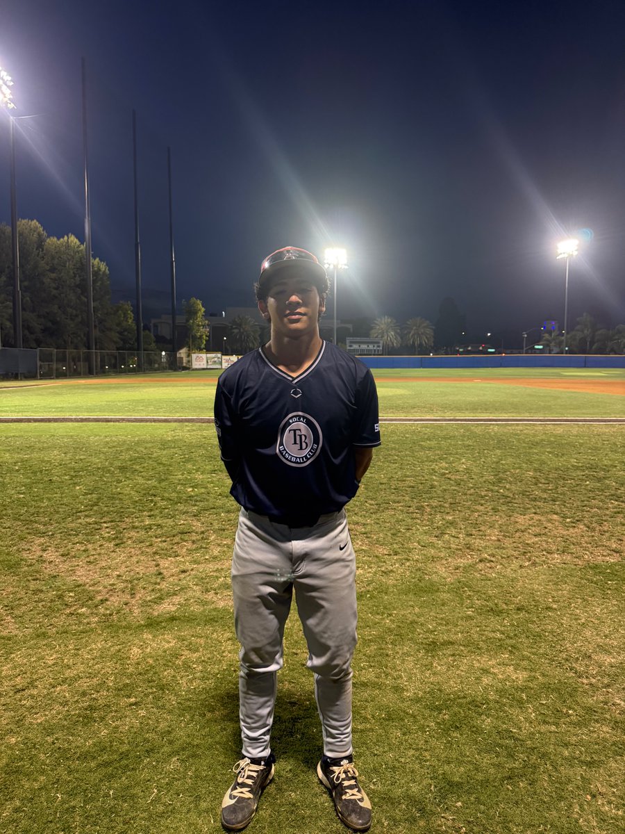 FiveToolCA's tweet photo. #WestCoastSS F: @TB_SoCalTeams 2027 White 5, CBA Victus San Diego 2027 2
PoG: @aidancova2 1-3, HR, 2 RBI, R https://t.co/9aRaTVCwQN