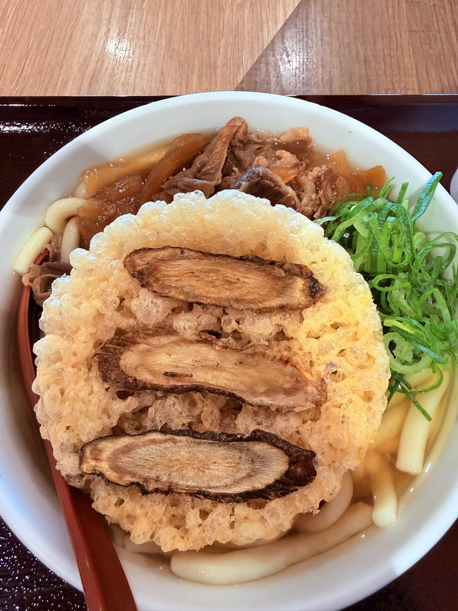 dP0cu5's tweet photo. 成田着〜
これは朝飯で食べたごぼう天うどん https://t.co/ya0m1YgcJC