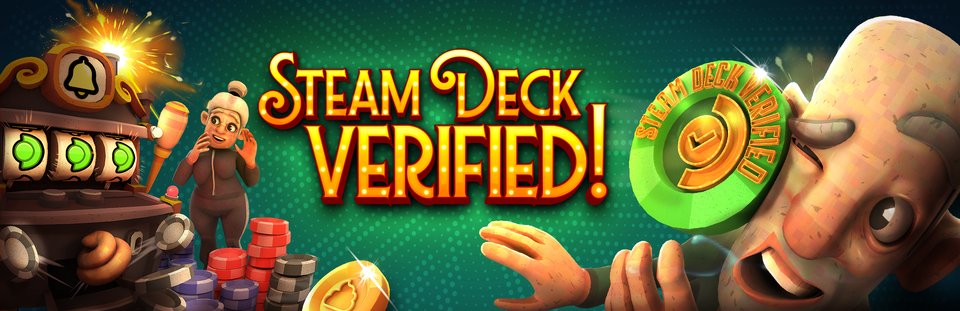 ParodieGames's tweet photo. Slots &amp; Diapers is officially Steam Deck Verified! 🟢🎮

Manage your chaotic casino anywhere: on the couch, on the train, or most appropriately, on the toilet.

Patch 1.0.8 is live now! 💩 https://t.co/MeDGLdyxhW