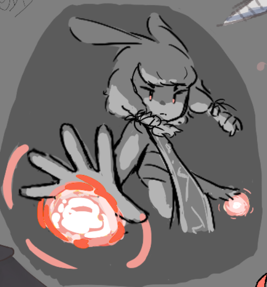 PossUhmm's tweet photo. pyro bnuuy wip from the rabbit n steel magma https://t.co/nFr8aEGWyO