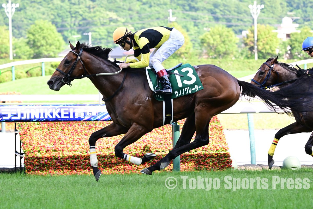 tospophoto's tweet photo. 【競馬】2026年6月28日

#福島11R #ラジオNIKKEI賞

1着13番・ #サノノグレーター #田辺裕信 騎手

プレゼンター・ #佐野晶哉

#東スポ競馬 #東スポ https://t.co/k9dbVncKzZ