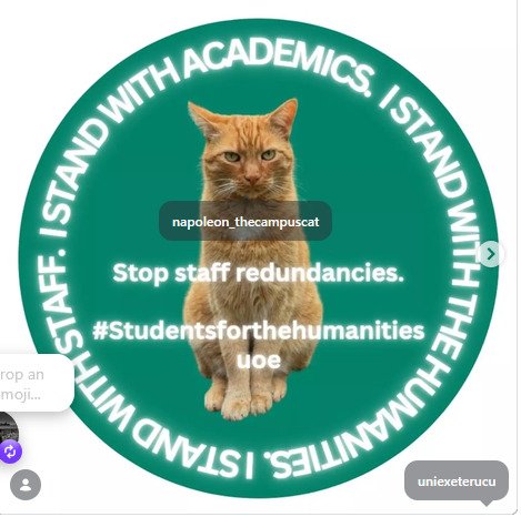 amycutler1985's tweet photo. Don't forget the crucial info that these redundancies / gutting of the Humanities and the 8th top English department in the country (and reason Exeter achieved its Russell Group status) are NOT FOR A FINANCIAL RATIONALE. https://t.co/9SLEnzmaR3