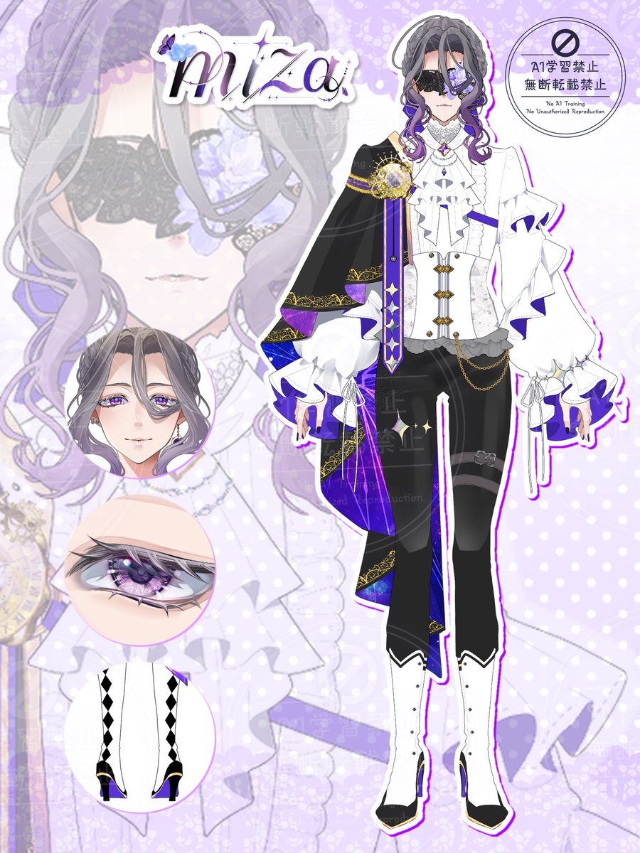 ★みぃ★様☆専用ページ 🪶実績公開🪶 クリエイター系Vtuber、miza様のキャラクターデザイン