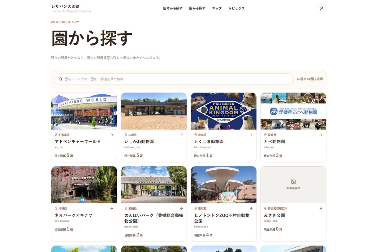 mesyonsyon's tweet photo. 【レサパン大図鑑を作りました】
レッサーパンダたちの家系図・所属園・個体の特徴など
ひとまとめにした一緒に作るタイプのレサパンファンサイトです。
日本中のレッサーパンダがおさめられています。
今日誕生日の子も一目でわかります♪
ご活用いただけると嬉しいです！
https://t.co/cJeRf1rXX5 https://t.co/ktfsoCAPQZ