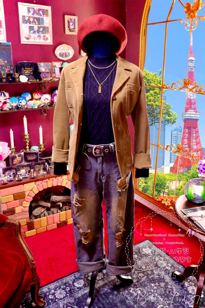Butler_Lord37's tweet photo. 🐑The Butlers Inspired Collection👗
「担当執事とお揃いを」

本日の担当:🫖.🦋

Valentine's Day with the Butler
東京タワーコラボ記念

 #aknk概念コーデ
 #aknkバウンドコーデ
 #執事日和
 #ᙏ̤パレ https://t.co/hc0EE9EpQf