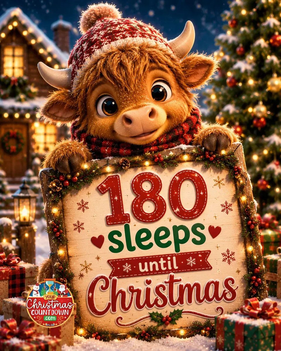 christmas_clock's tweet photo. 180 SLEEPS UNTIL #CHRISTMAS! ♥️
🕒 https://t.co/08kJVAWqc2 🎄🎅 https://t.co/Hx1ZNJVM3A