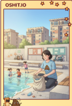TexiF168's tweet photo. #OSHIT #GiveASHIT @oshitio Someone is bending down to pick up plastic waste. With the summer sun shining, this clean coastline is the perfect gift for children. Every small act of kindness helps to create a warmer future. Let’s join in together ☀️ https://t.co/hlLCczfci6