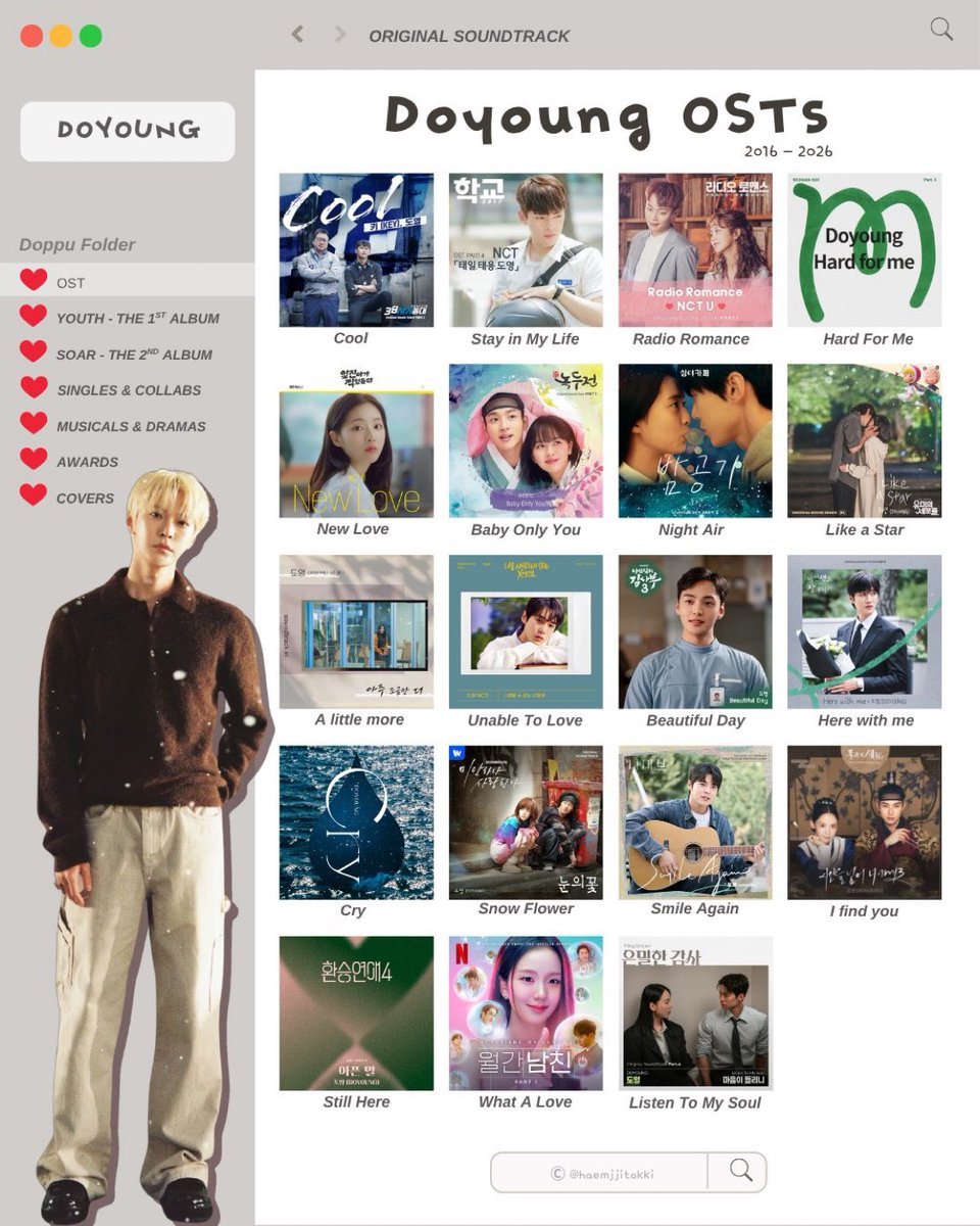 docloverr's tweet photo. Yesss you got it. Recommend you to listen to his OST list here or his solo album YOUTH &amp; SOAR ☺️ some of them really fit for OST as well https://t.co/usvoKg7kVO