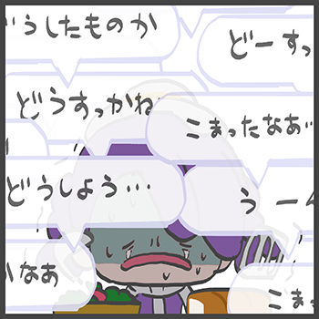 obujiru's tweet photo. イベント始まってからずっとこう。
延々と話しかけられてずっとパン焼いてるかサラダ作っててつらい。 https://t.co/MgBbUOhC5d