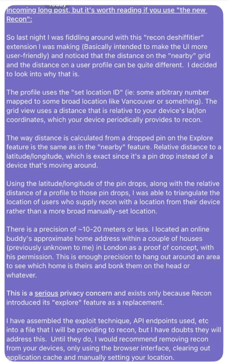 RubberCDN's tweet photo. @ReconNews Privacy and safety is something recon really should be concerned about… https://t.co/lxcYtuIgST