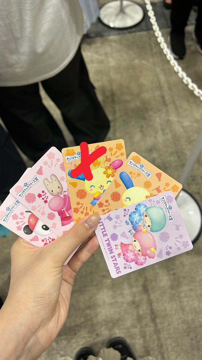ch84__'s tweet photo. サンリオフェス　入場特典　交換　
キャラクターカード　サンリオキャラクター大賞

求）シナモン>ピアノ

譲）リトルツインスターズ　キキララ
　　ウサハナ　
　　マロンクリーム
　　パンダップル

本日会場手渡し希望です。 https://t.co/49F4s1ss4g