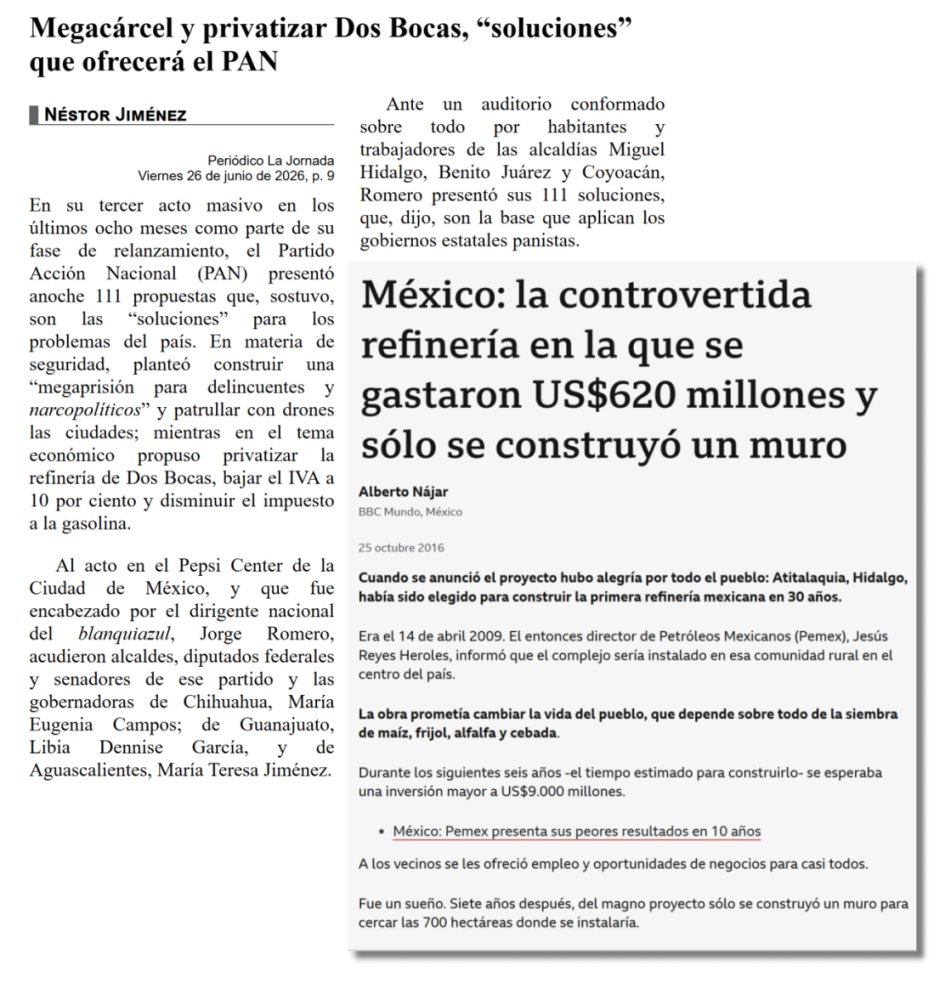 PM_Navegaciones's tweet photo. Hey, chicos, ¿y si en vez de proponer la privatización de Dos Bocas ofrecen privatizar la gloriosa refinería que la administración de su @FelipeCalderon construyó en Atitalaquia, Hgo.?
El bisne les quedaría mucho más cerca de la colonia Del Valle.
Piénsenlo 😉 https://t.co/x9EPVJVzCj