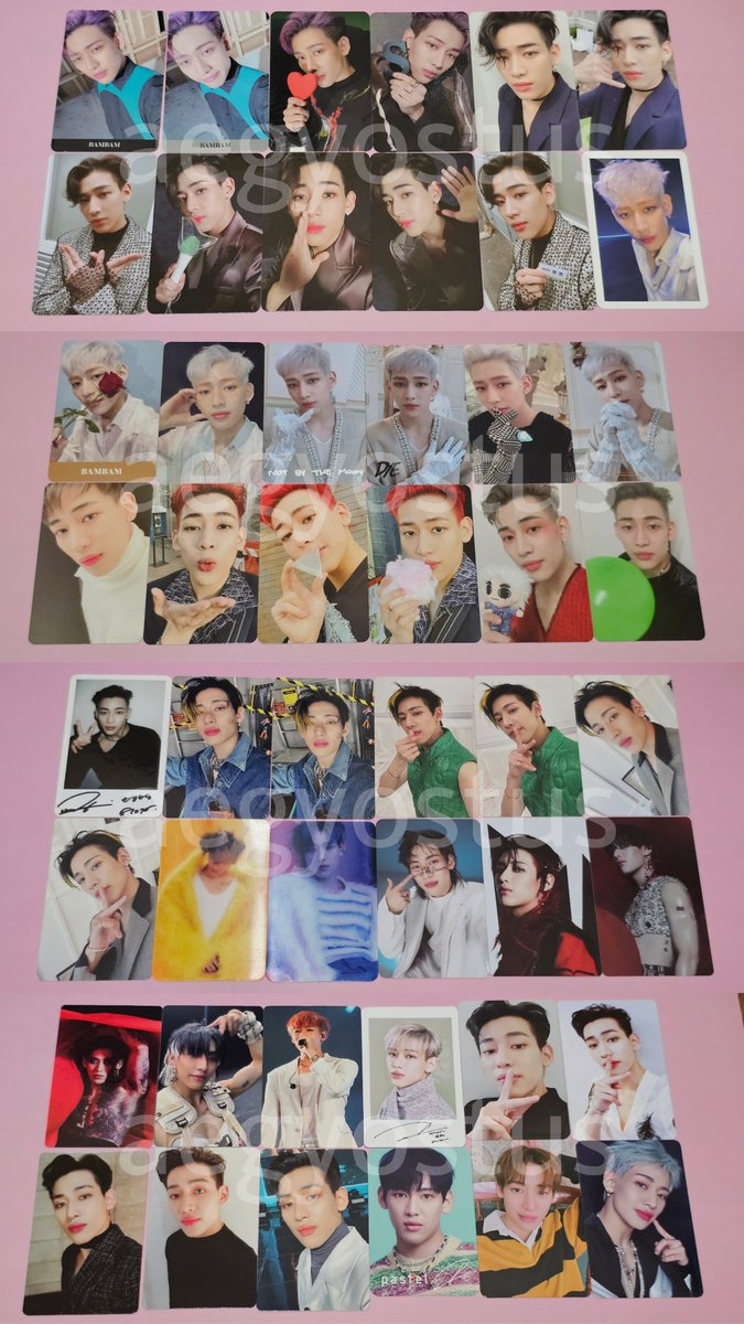 aegyostus's tweet photo. WTS GOT7 BamBam Photocard

★strictly sold as set : $330
★nego allowed 
★paypal/wise
★Indonesia based, ww ok
★tracked shipping only, no stamped
★rep/dm me if you're interested

t. lfb bambam 갓세븐 뱀뱀 앨범 양도 แบมแบม ตลาดนัดอากาเซ่ ตลาดนัดgot7 got7sell pasargot7 pc poca https://t.co/pkO21bT1LQ