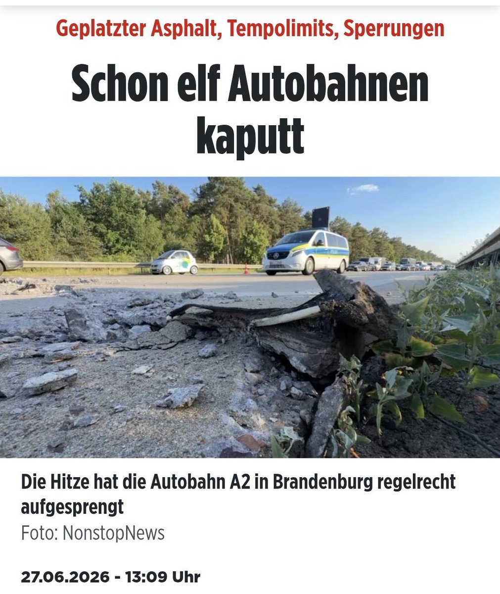 DrJoelina's tweet photo. CDU führt Tempolimit ein. https://t.co/mrQcF3ElNo