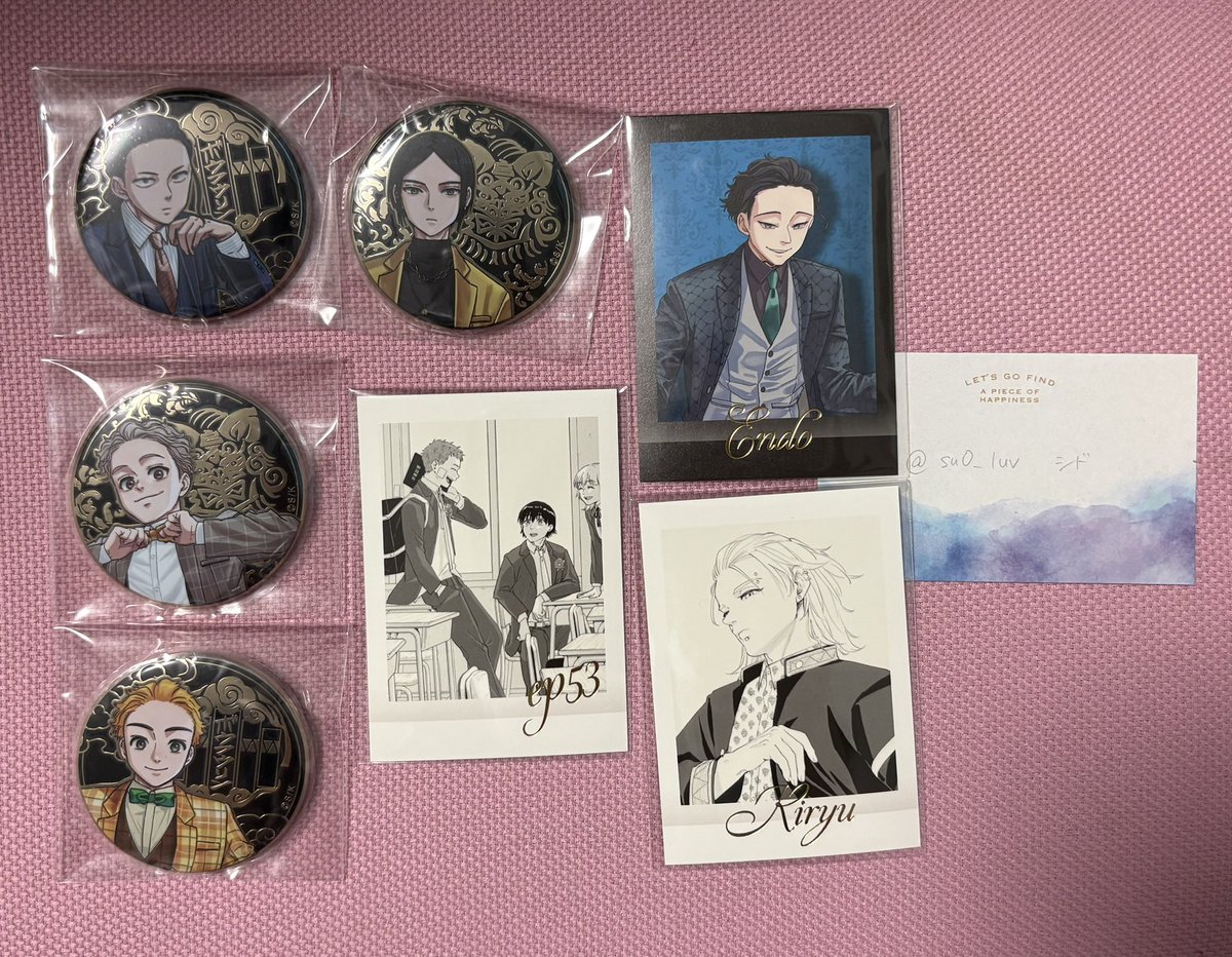 su0_luv's tweet photo. WIND  BREAKER ウィンブレ ウィンブレ展 原画展 グッズ 交換 買取

求）同種蘇枋>>買取
譲）写真グッズ

郵送でのお取引になります。
纏めてお取引いただける方優先で検討いたします。
難しいと思いますが、よろしくお願いいたします🙇‍♀️ https://t.co/qSVSAYGZzw