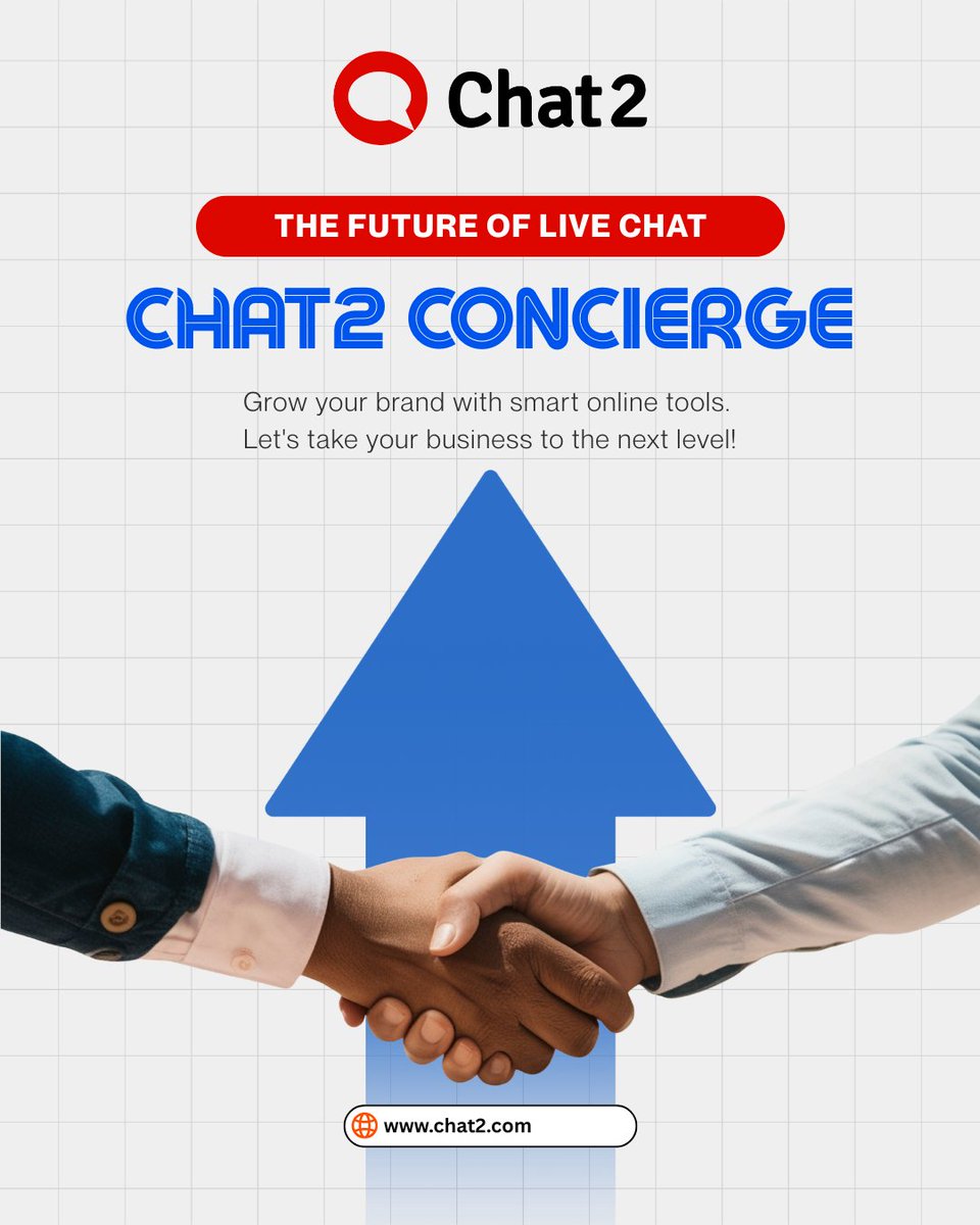 wwwchat2com's tweet photo. The future of live chat is here with Chat2! 🎉

Offering MORE smart online tools to help take your business to the next level 🚀

#NextLevel #BusinessGrowth #AimHigh https://t.co/PVSPhranDv