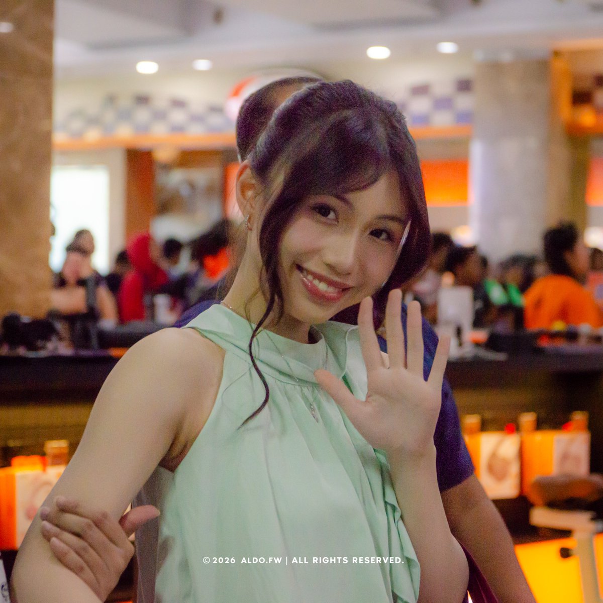 ReyyNotSimp's tweet photo. Came by to meet you!! 👋🏻🥰

@Michie_JKT48 
Theater Sementara 2026
CITO, Surabaya
#aldofw #myChelle #MichelleAlexandra https://t.co/iprA8d1gpM